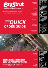 Cable and Pipe Supports Quick Order Guide